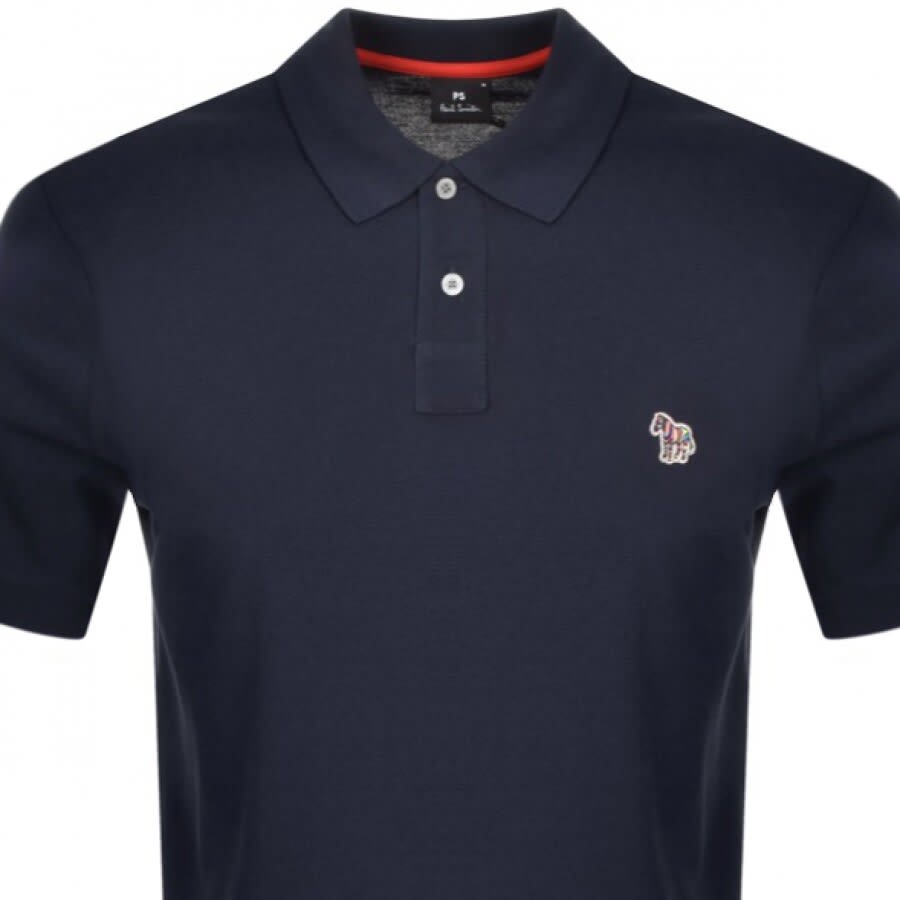 Paul Smith Zebra Polo Shirt Navy Small